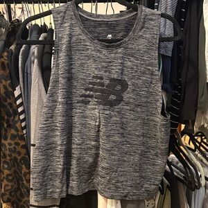 New Balance Women's Charcoal Muscle Tee
